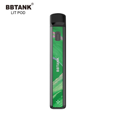 بطارية قابلة لإعادة الشحن لفائف سيراميك 1.0 مل CBD جهاز VAPE POD القابل للتصرف