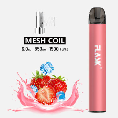 F900 P6 Smooth Airflow Vape Pen 1500puffs mesh coil