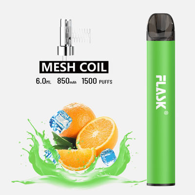 F900 P6 Smooth Airflow Vape Pen 1500puffs mesh coil