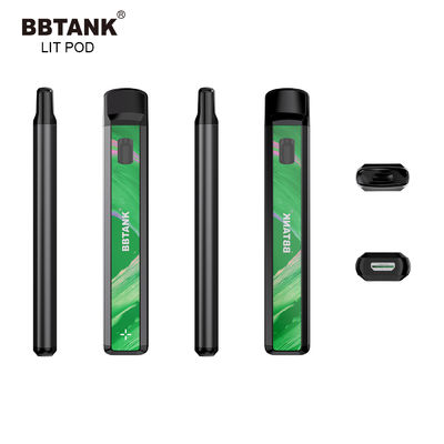 1 جرام THC جهاز VAPE القابل للتصرف ، عصا VAPE قابلة لإعادة الشحن CBD يمكن التخلص منها