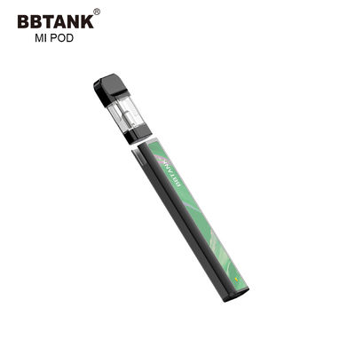 2021 يمكن التخلص منها CBD / THC Vape Pod BBTANK Mi POD ملون شعار مخصص وتغليف خراطيش قابلة للاستبدال لفائف سيراميك