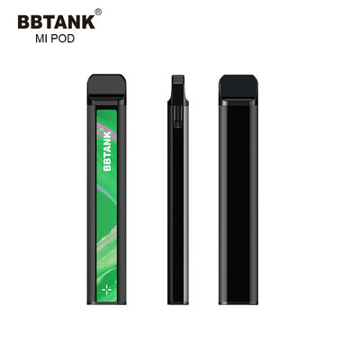 2021 يمكن التخلص منها CBD / THC Vape Pod BBTANK Mi POD ملون شعار مخصص وتغليف خراطيش قابلة للاستبدال لفائف سيراميك