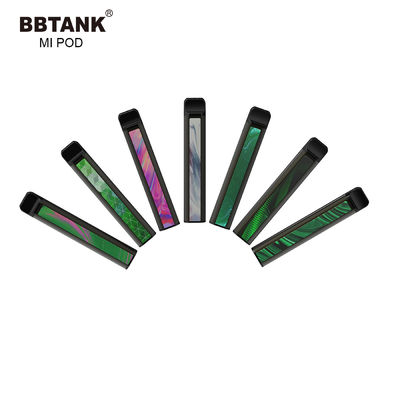 2021 يمكن التخلص منها CBD / THC Vape Pod BBTANK Mi POD ملون شعار مخصص وتغليف خراطيش قابلة للاستبدال لفائف سيراميك