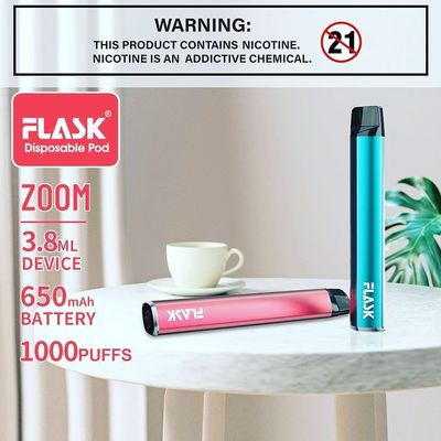 ZOOM يمكن التخلص منها Vapepen vapenation 1000puffs 650Mah Cotton Organic