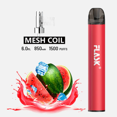 شبكة لفائف 850mAh صحية E Cig قلم مبخر نحيف للغاية معتمد من CE