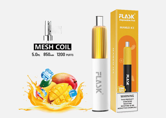 3.7 فولت 2 نكهة يمكن التخلص منها Vape 850mAh E Cig Starter Kits 2 ٪ ملح النيكوتين