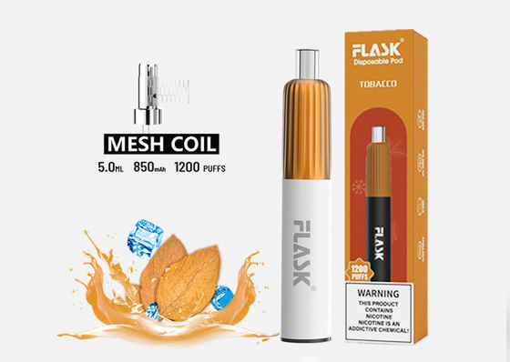 5.0ml 1200 نفخة مبخر السجائر الإلكترونية المتاح