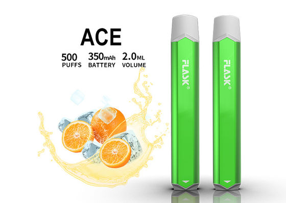2 مل 1.5oHM نكهة القلم ، 500 نفخة VAPE للاستعمال مرة واحدة