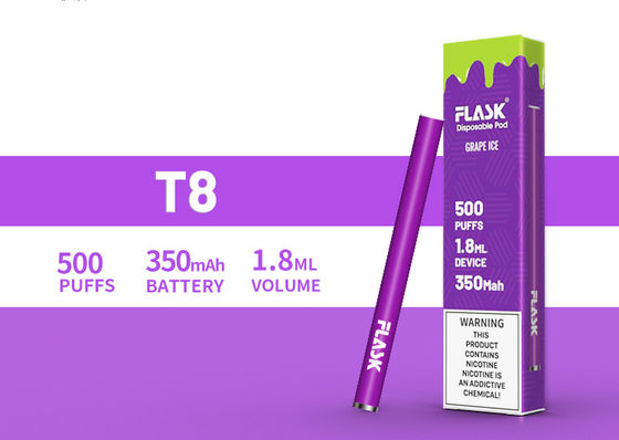 الجملة 500puffs 12 نكهات كافيين / طاقة Vape Stick Nicsalt سيجارة إلكترونية يمكن التخلص منها