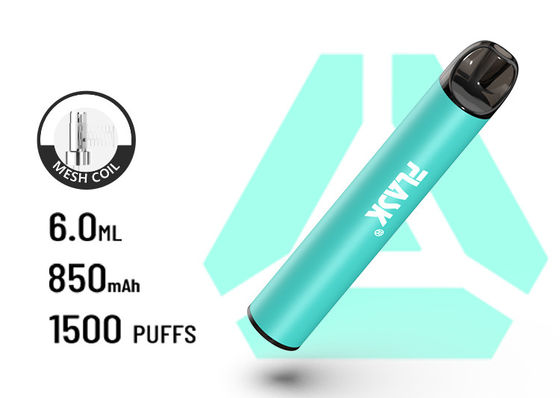 F900 P6 Great AirFlow القابل للتصرف VapePen 1500puffs بطارية شبكة لولبية 850 مللي أمبير