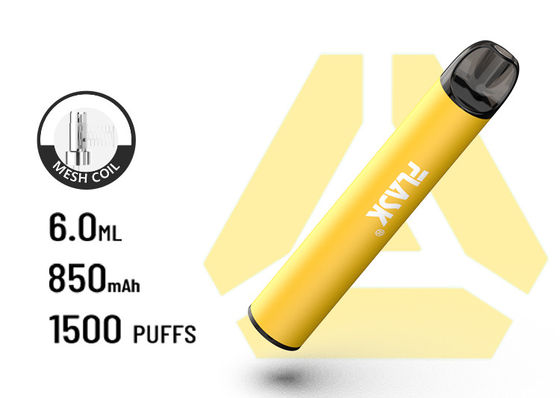 F900 P6 Great AirFlow القابل للتصرف VapePen 1500puffs بطارية شبكة لولبية 850 مللي أمبير