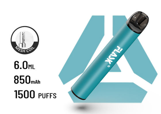 F900 P6 Great AirFlow القابل للتصرف VapePen 1500puffs بطارية شبكة لولبية 850 مللي أمبير