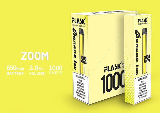 أجهزة التخلص من ZOOM أداء مستقر صنع Vapepen ألمانيا لسان حال الكمبيوتر الشخصي 650 مللي أمبير 3.8 مللي 1000 نفث
