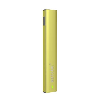 جهاز vaping للسجائر الإلكترونية أصفر 3.7 فولت 350 مللي أمبير في الساعة