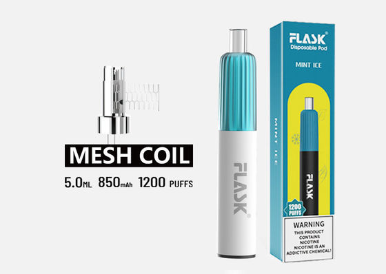 3.7V 5ml يمكن التخلص منها جراب المرذاذ E سيج مجموعات كاتب مع شبكة لفائف