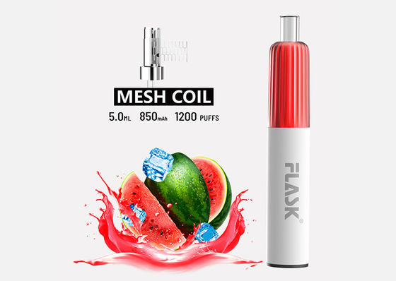 CE 304SS قلم مبخر بنكهة ، 1200 نفخة عصا VAPE للاستعمال مرة واحدة