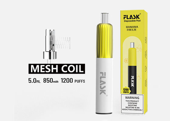 850mAh 2٪ النيكوتين ملح مبخر القلم شبكة لفائف VAPE القرون المملوءة مسبقًا
