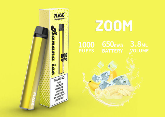 خرطوشة زيت سيراميك 1000puffs ، 3.8 مل خرطوشة VAPE CBD بنكهة 650 مللي أمبير في الساعة
