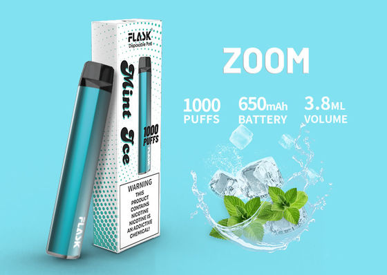 خرطوشة زيت سيراميك 1000puffs ، 3.8 مل خرطوشة VAPE CBD بنكهة 650 مللي أمبير في الساعة