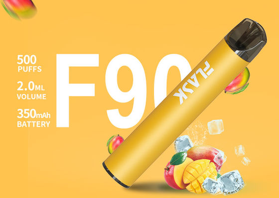 CE 350mah جهاز VAPE القابل للتصرف ، 500 سجائر إلكترونية سائلة
