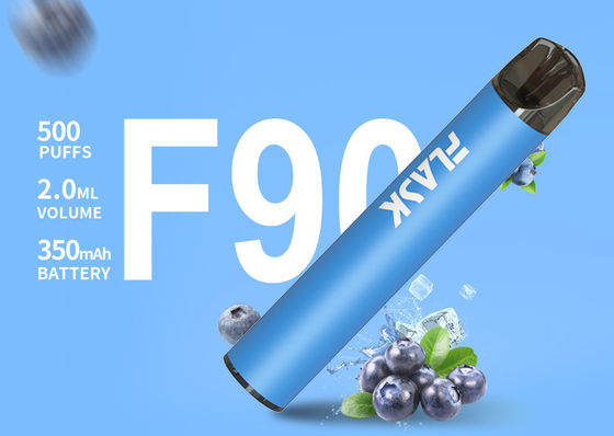CE 350mah جهاز VAPE القابل للتصرف ، 500 سجائر إلكترونية سائلة