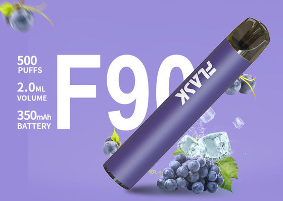 CE 350mah جهاز VAPE القابل للتصرف ، 500 سجائر إلكترونية سائلة