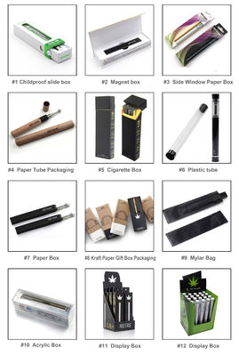 OEM مخصص CMYK Vape Pen Packaging Box الطفل مقاومة EVA Foam بالداخل