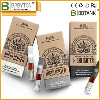 صناديق تغليف CMYK المصنوعة يدويًا من FCC لقلم CBD Vape