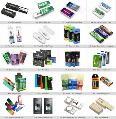 OEM مخصص CMYK Vape Pen Packaging Box الطفل مقاومة EVA Foam بالداخل