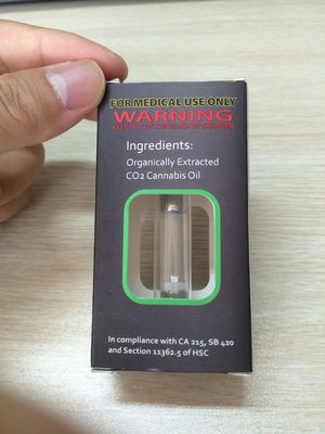 Delta 8 THC Cartridge Oil Vape Package Box كرتون قابل للطي