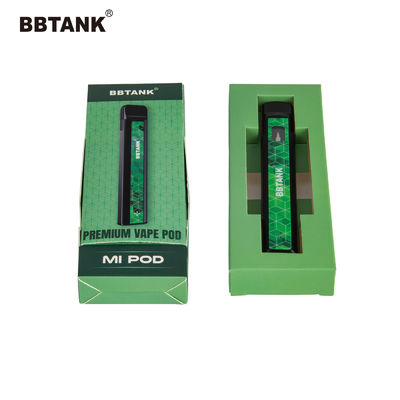 Delta 9 Art Paper Vape Pen Packaging Box ، صندوق ورق خرطوشة THC