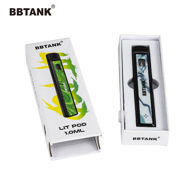 Delta 9 Art Paper Vape Pen Packaging Box ، صندوق ورق خرطوشة THC