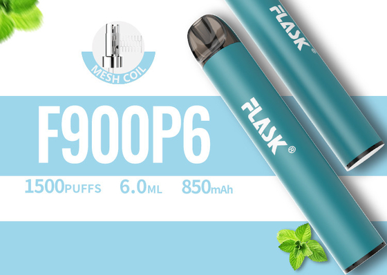 RGBvape SS304 Ecig 1500 أجهزة vape التي تستخدم لمرة واحدة مع ملف شبكي