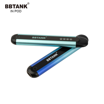BBTANK 2 مللي قلم زيت سميك يمكن التخلص منه جهاز lil vape pod قابل لإعادة الشحن في POD شعار مخصص Delta 8 زيت جراب Vape Pen CBD