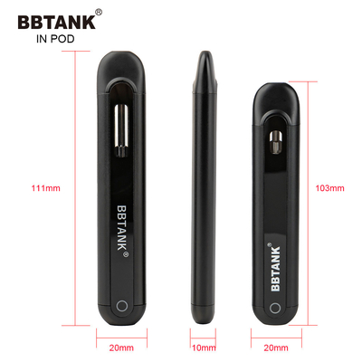 BBTANK في POD THC جهاز تقطير الزيت القابل للتصرف VAPE 2 مللي لفائف السيراميك Vape Pod مع 100٪ عمليات مراقبة الجودة