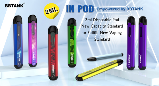 BBTANK في POD THC جهاز تقطير الزيت القابل للتصرف VAPE 2 مللي لفائف السيراميك Vape Pod مع 100٪ عمليات مراقبة الجودة