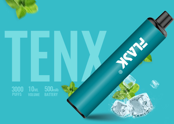 Mesh Coil 3000 نفث 10 مللي بنكهة قلم مبخر 3.7 فولت 1400 مللي أمبير بطارية