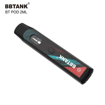 BBtank للاستعمال مرة واحدة Vape Pod 2.0ml مع زر للقنب السميك النفط دلتا 8 HHC