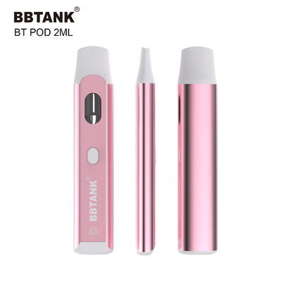 BBtank للاستعمال مرة واحدة Vape Pod 2.0ml مع زر للقنب السميك النفط دلتا 8 HHC