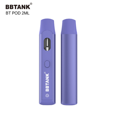 BBtank للاستعمال مرة واحدة Vape Pod 2.0ml مع زر للقنب السميك النفط دلتا 8 HHC