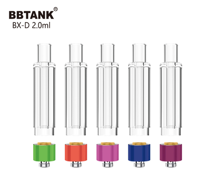BBtank 2.0ml كل خرطوشة زجاجية 510 خيط البخاخة لزيت القنب السميك